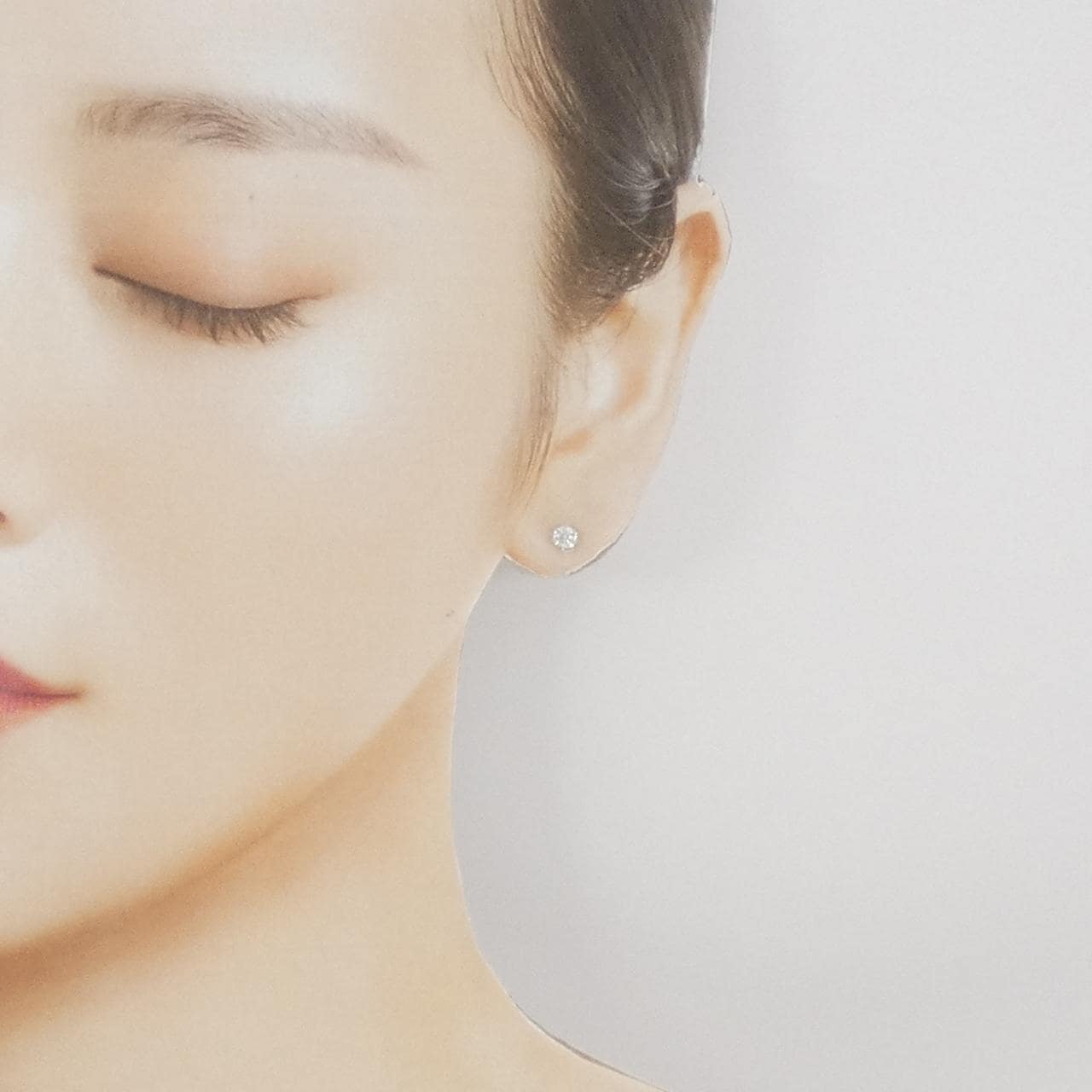 【リメイク】PT900/ST ダイヤモンド ピアス 0.205CT 0.208CT E-F VVS2 3EXT H&C