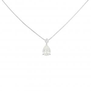 PT900/PT850 ダイヤモンド ネックレス 1.006CT G SI2 ペアシェイプ
