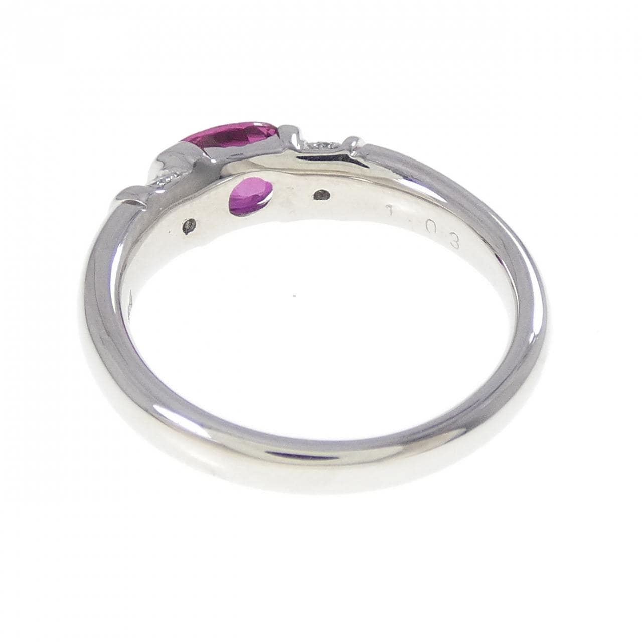 PT900 ルビー リング 1.03CT