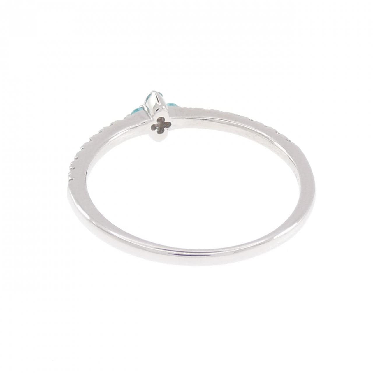 PT900 フラワー トルマリン リング 0.06CT