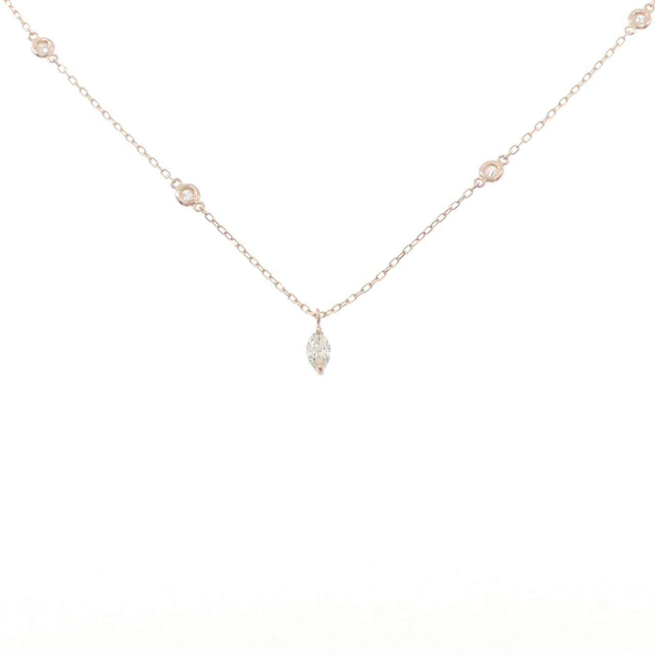 K18PG ダイヤモンド ネックレス 0.20CT
