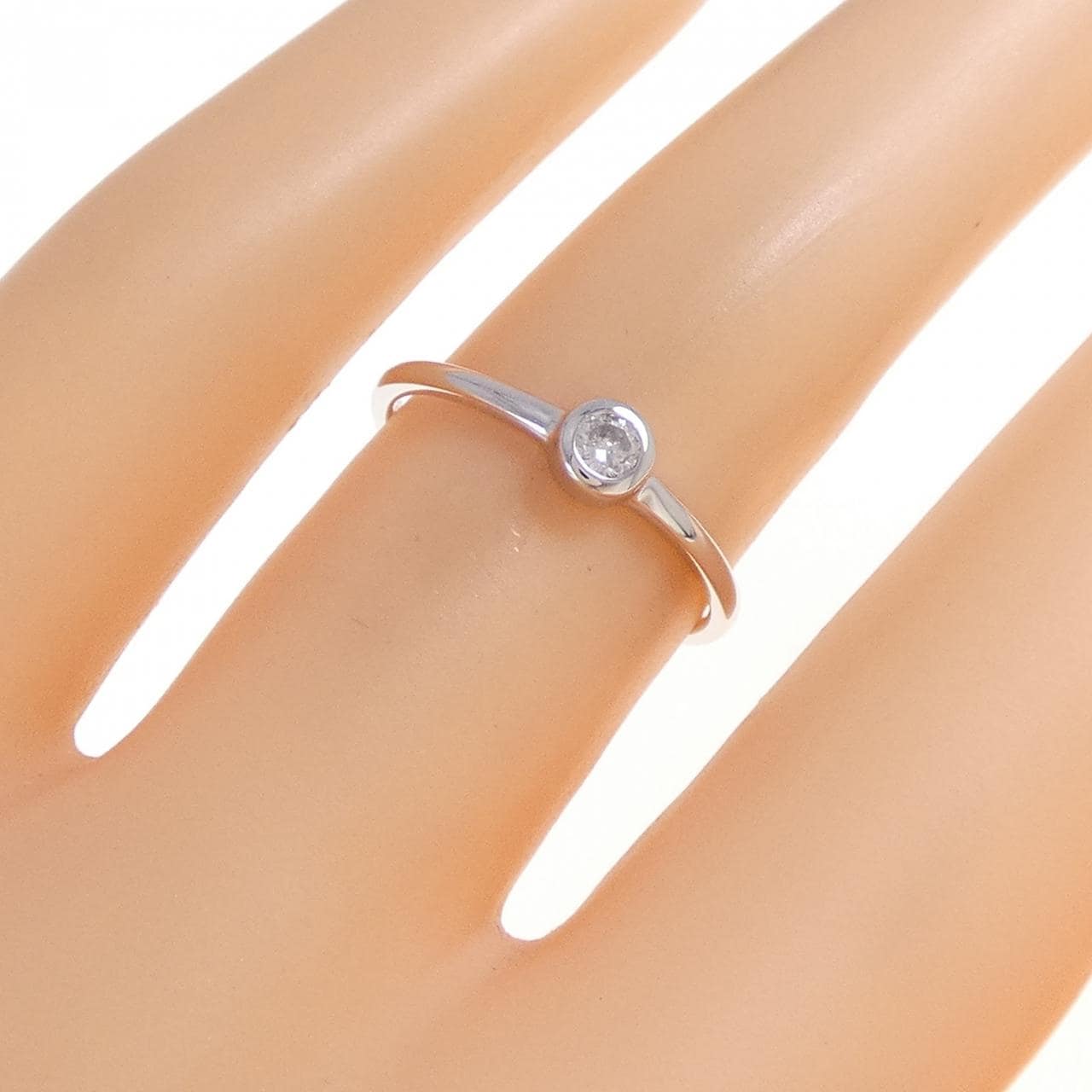 K10WG ダイヤモンド リング 0.10CT