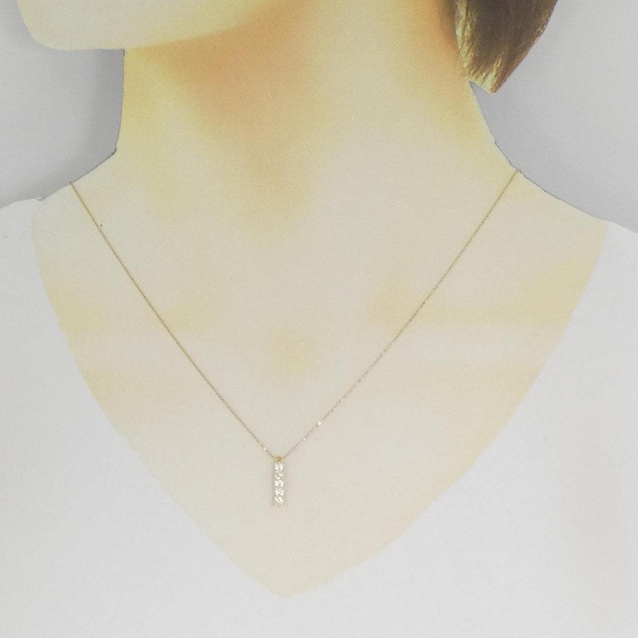 ジーエスティービー ダイヤモンド ネックレス 0.20CT