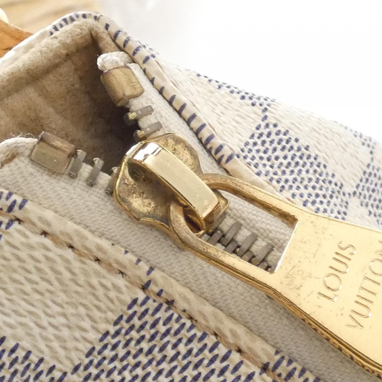 ルイヴィトン ダミエ アズール イーヴォラ MM N41133 ショルダーバッグ