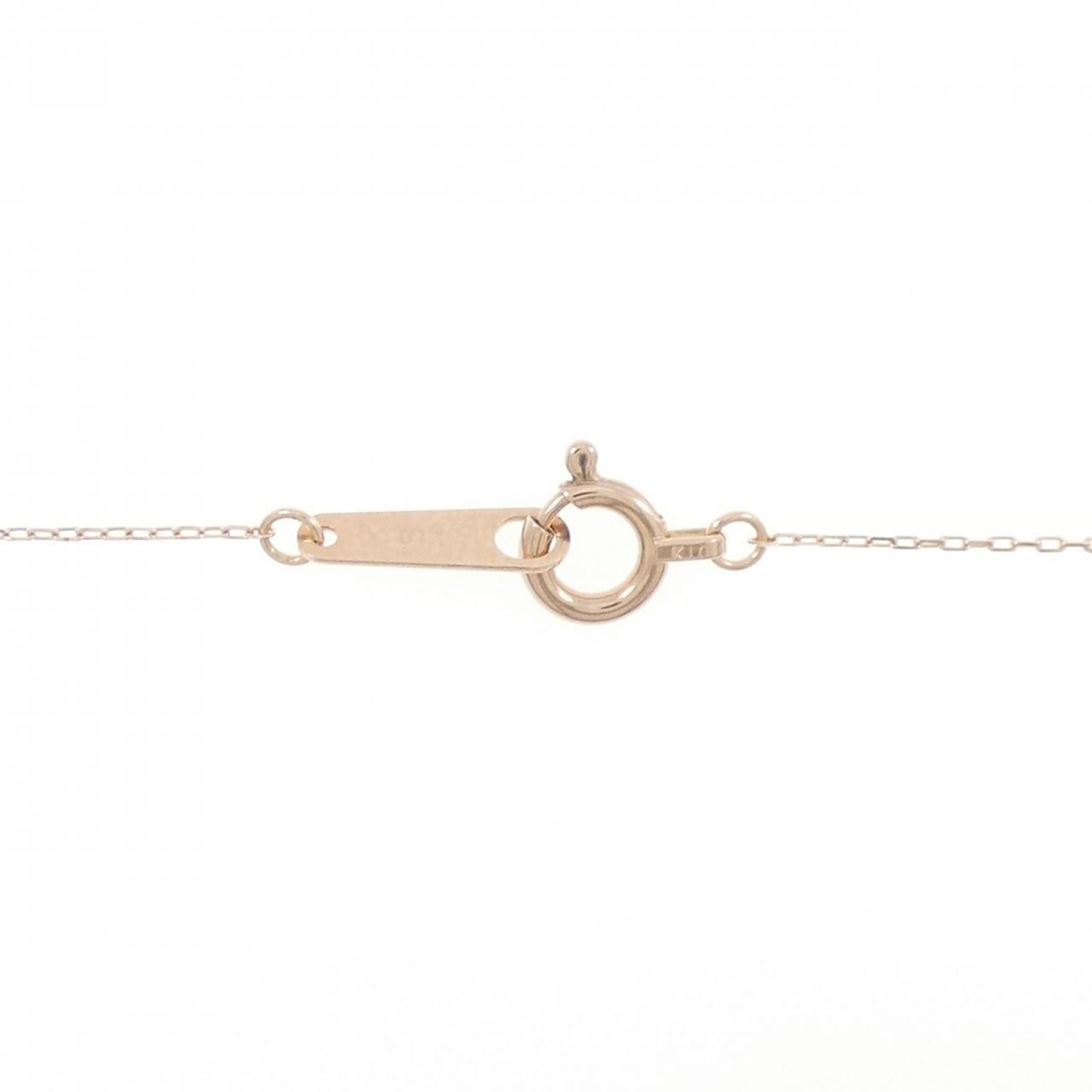 【新品】K10PG ダイヤモンド ネックレス 0.20CT