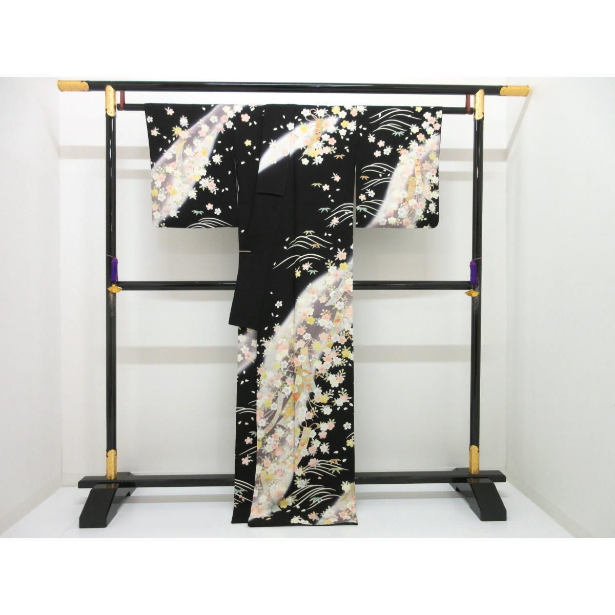 訪問着　友禅金彩加工　ボカシ染