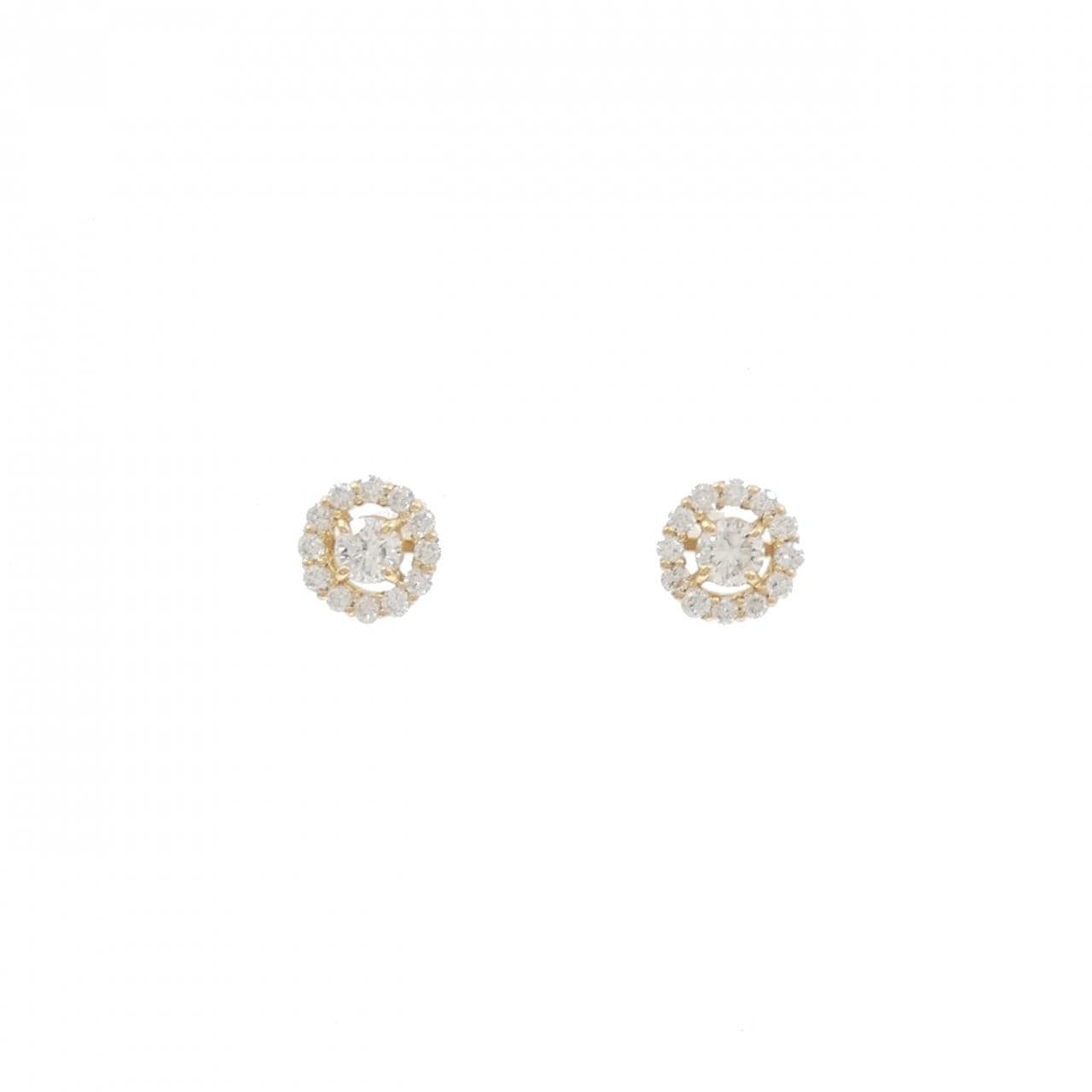 【リメイク】K18YG ダイヤモンド ピアス 0.40CT
