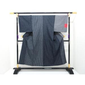 【新品】男物　単衣　岡山デニム　Ｍサイズ