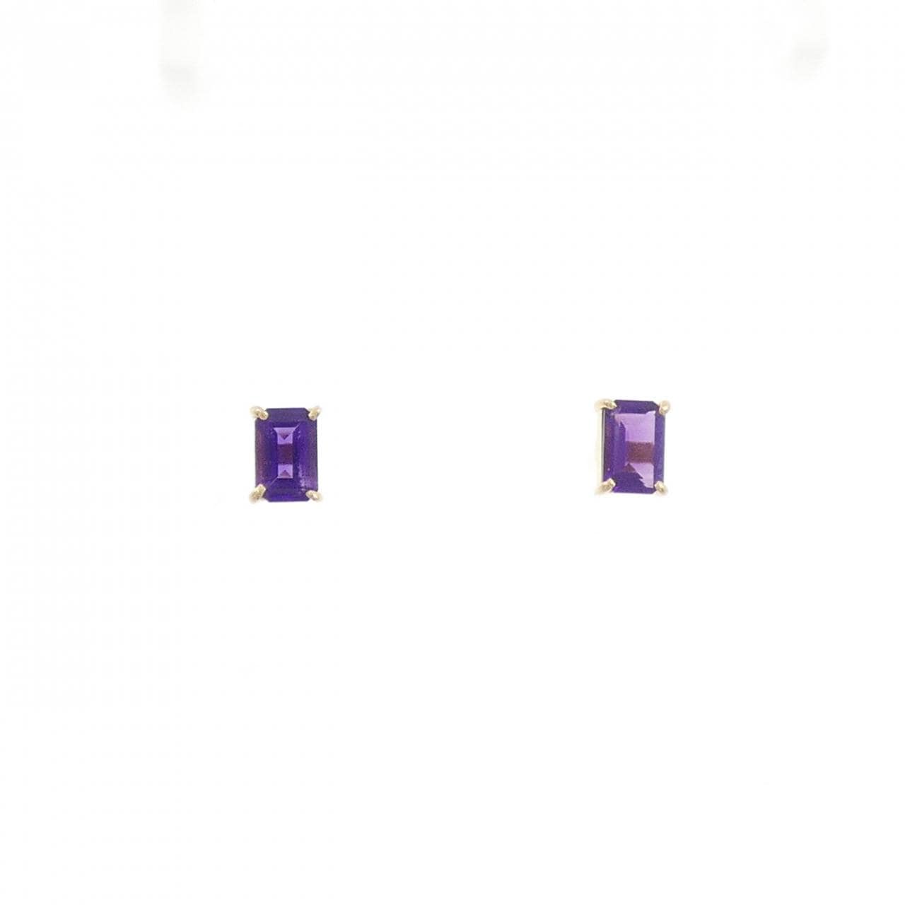 K14YG Amethyst Earrings