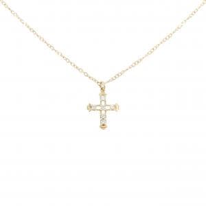 アーカー ダイヤシャルルクロス ネックレス 0.06CT