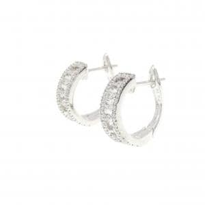 K18WG ダイヤモンド ピアス 0.36CT