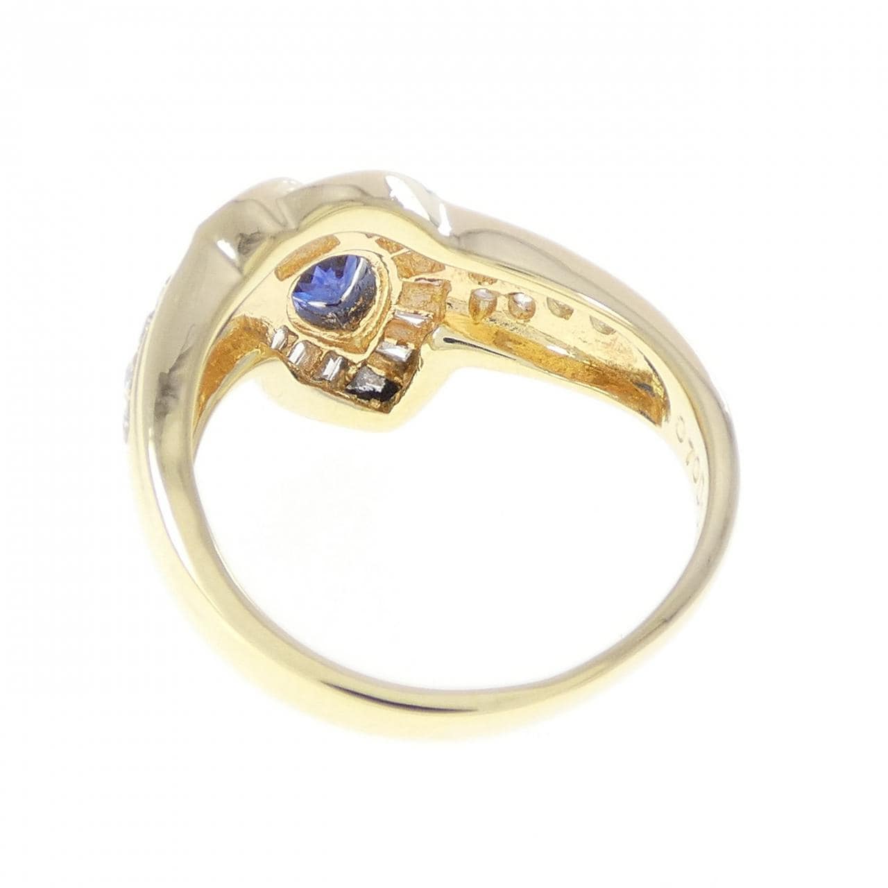 K18YG サファイヤ リング 0.70CT