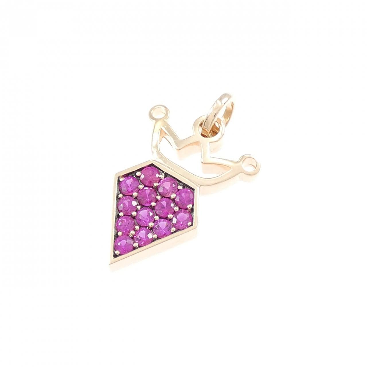 K10PG ルビー ペンダント 0.53CT
