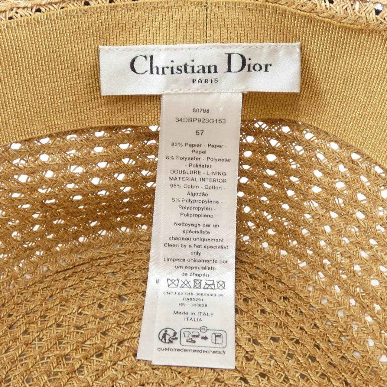 クリスチャンディオール CHRISTIAN DIOR ハット