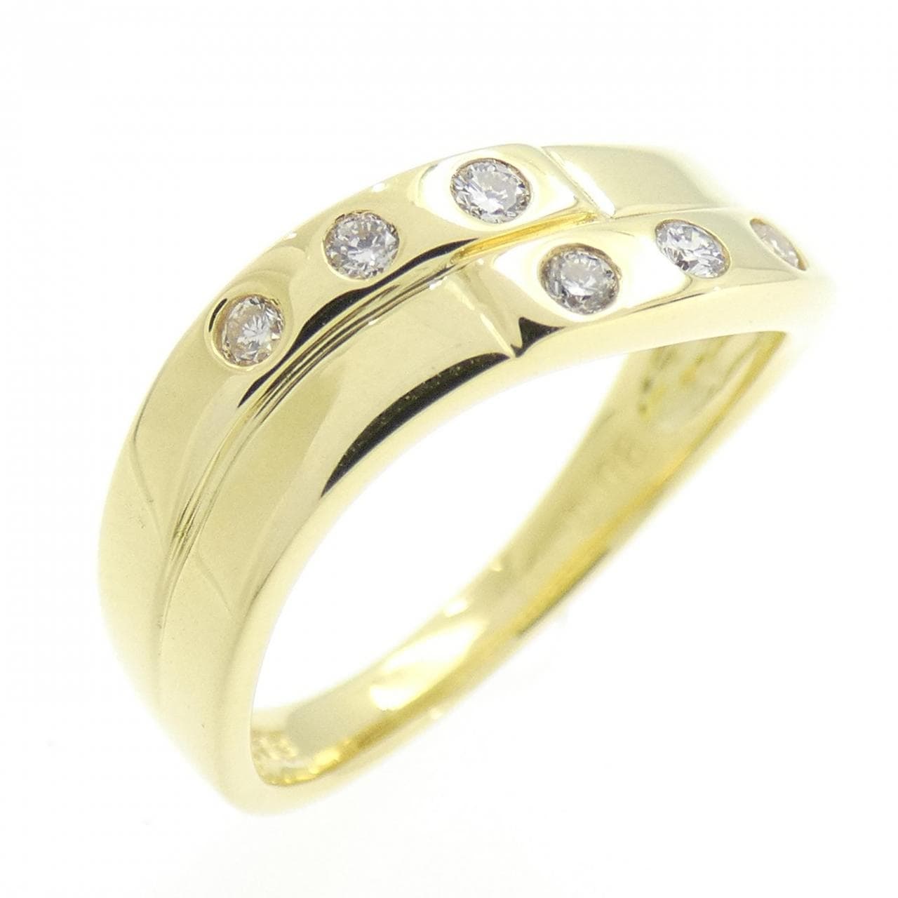 K18YG ダイヤモンド リング 0.08CT