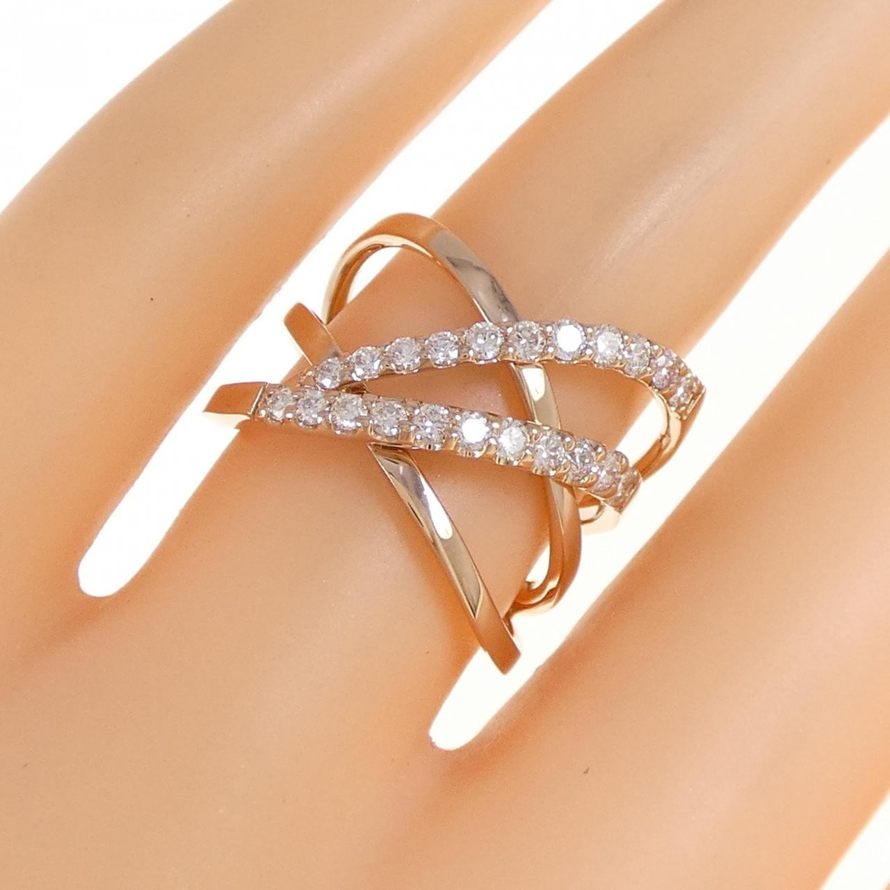 K18PG ダイヤモンド リング 0.50CT