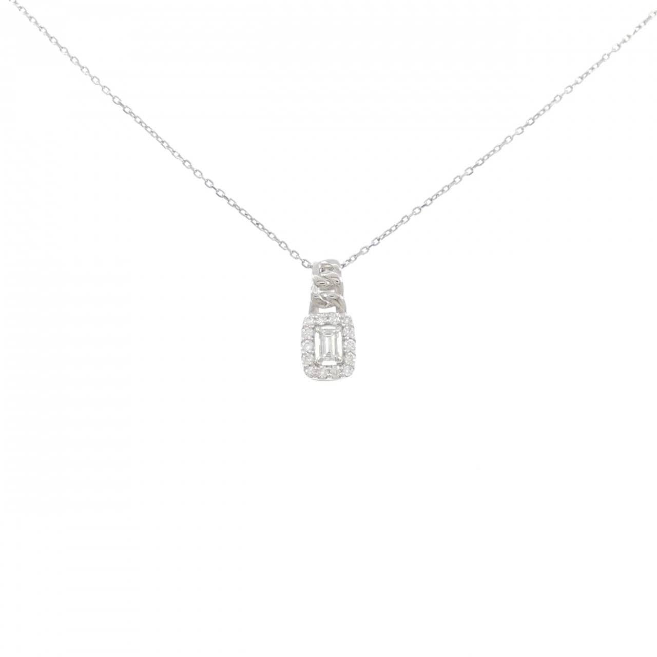 【新品】PT900/PT850 ダイヤモンド ネックレス 0.15CT