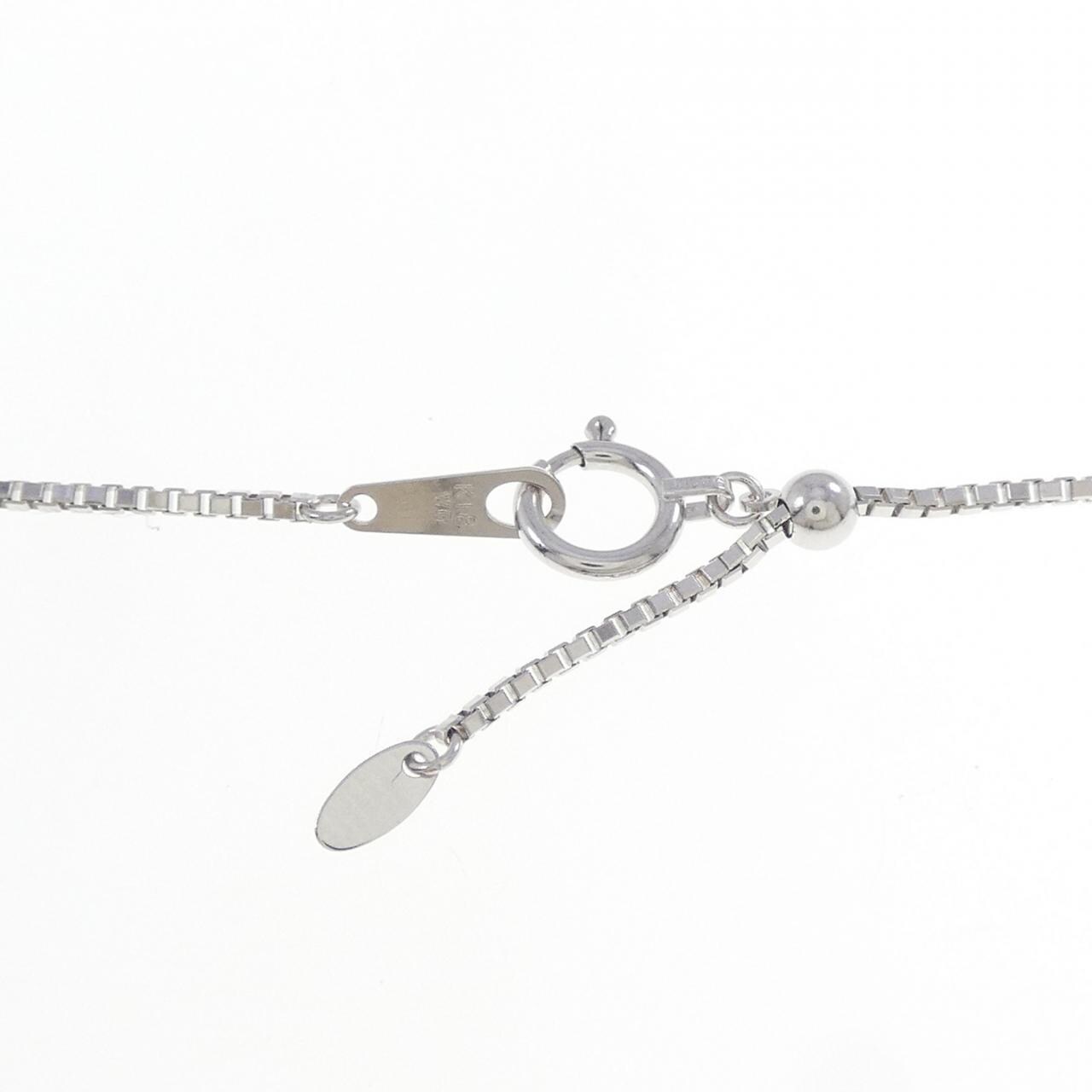 K18WG ダイヤモンド ネックレス 1.00CT