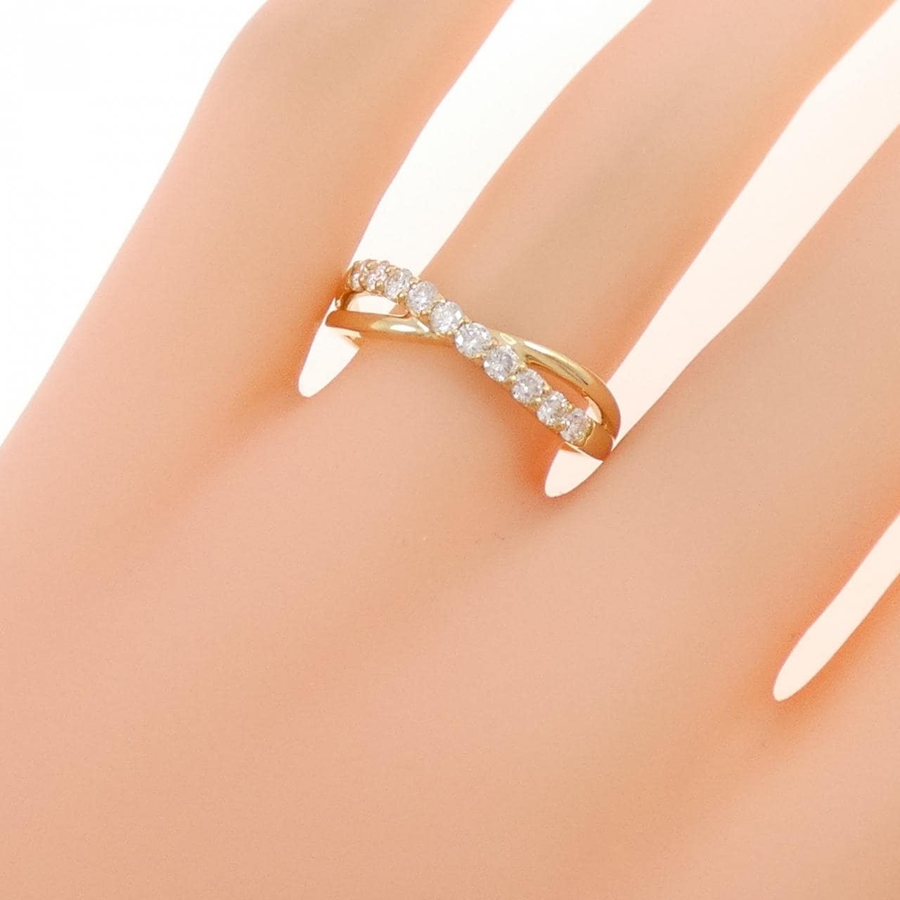 【リメイク】K18YG ダイヤモンド リング 0.30CT