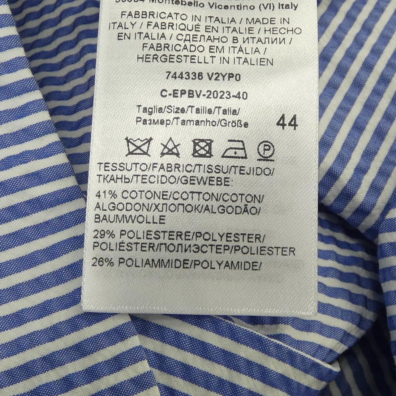 ボッテガヴェネタ BOTTEGA VENETA 744336 V2YP0 S／Sシャツ