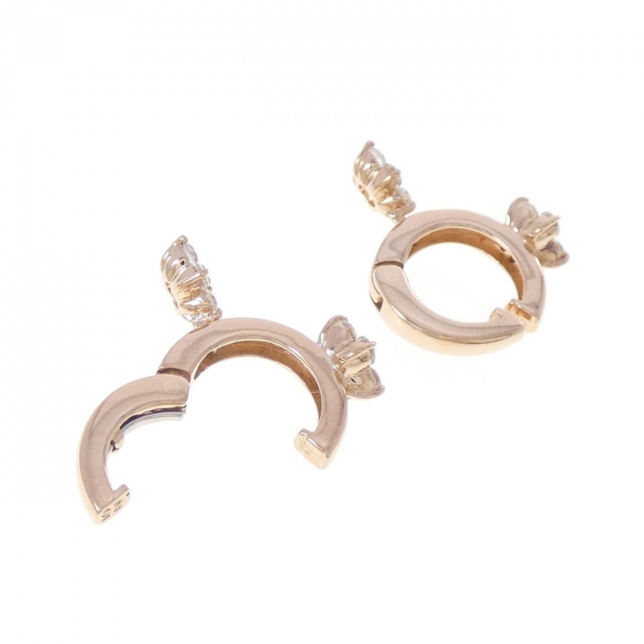 ポンテヴェキオ フラワー ダイヤモンド イヤリング 0.50CT