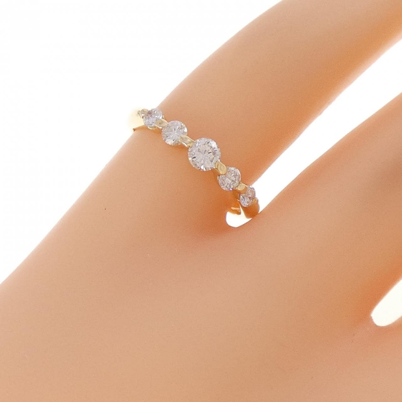 K18YG ダイヤモンド リング 0.31CT