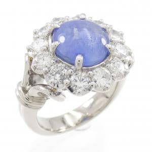 PT900 スターサファイヤ リング 5.059CT