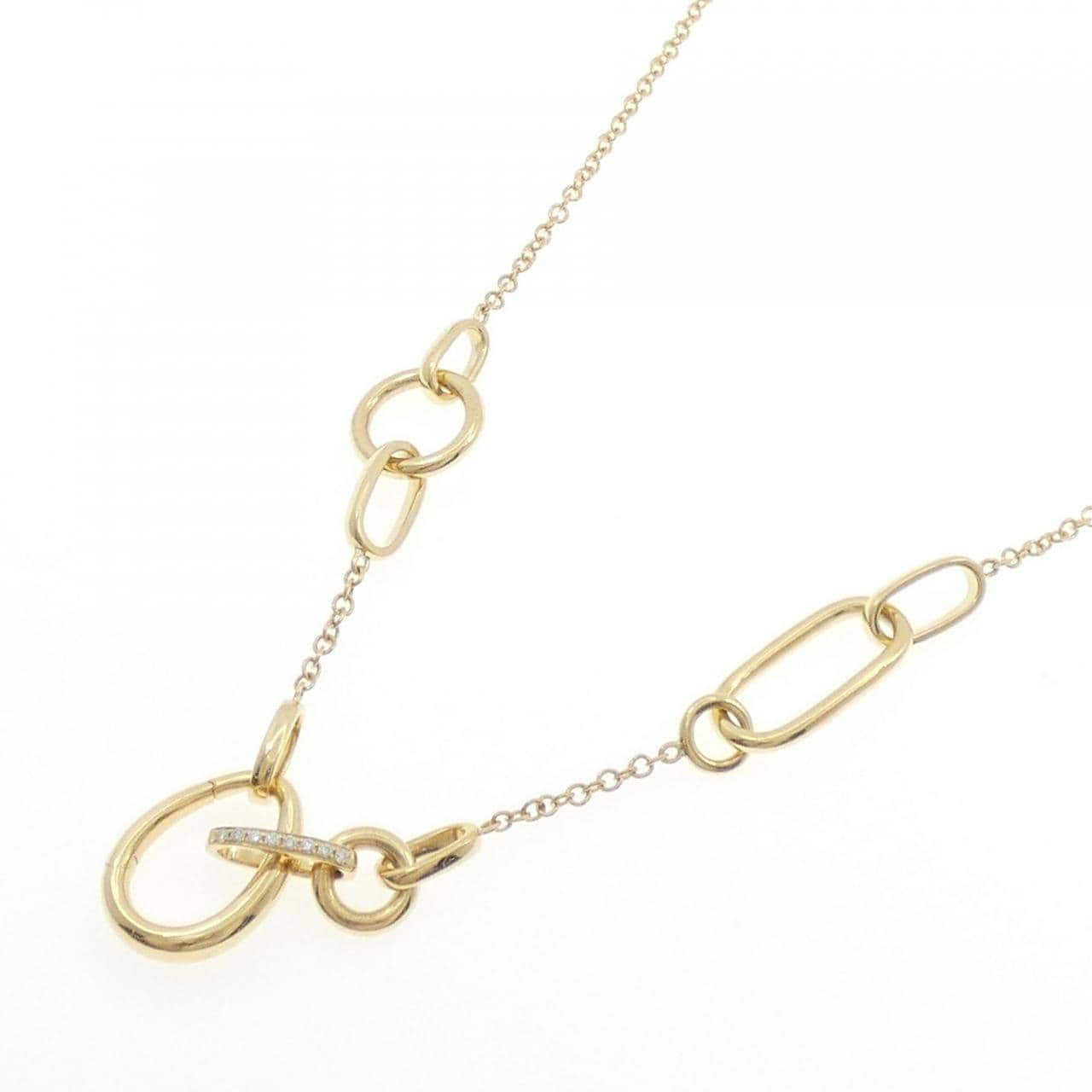 K18YG ダイヤモンド ネックレス 0.086CT