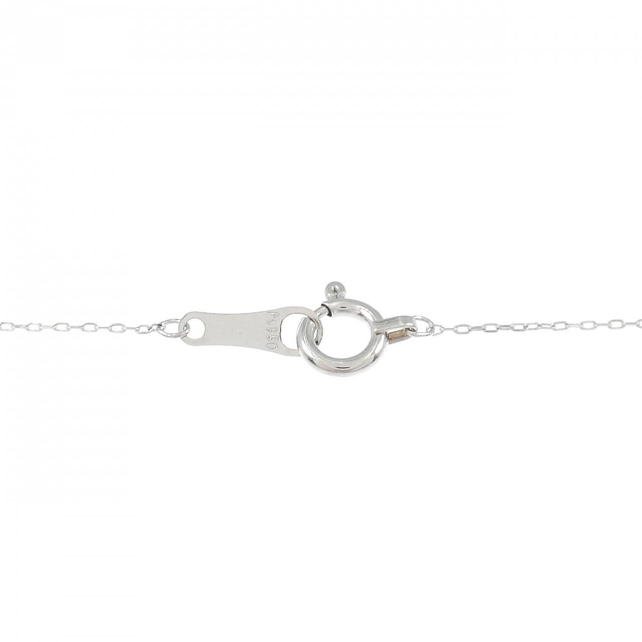 PT950/PT850 スノーフレーク ダイヤモンド ネックレス 0.02CT