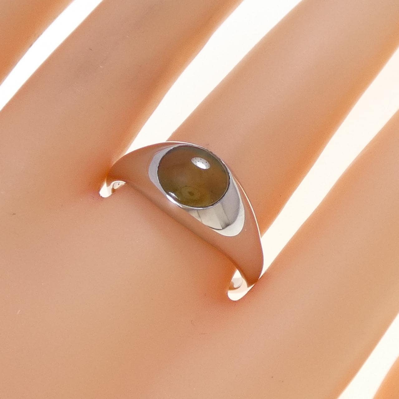 PT900 クリソベリルキャッツアイ リング 2.67CT