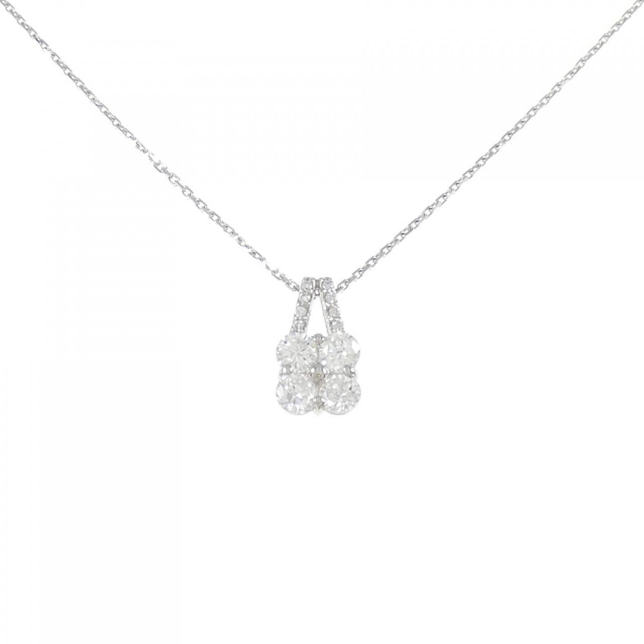 コメ兵｜プラチナ ダイヤモンド ネックレス 0.958CT H SI2 GOOD｜鑑定