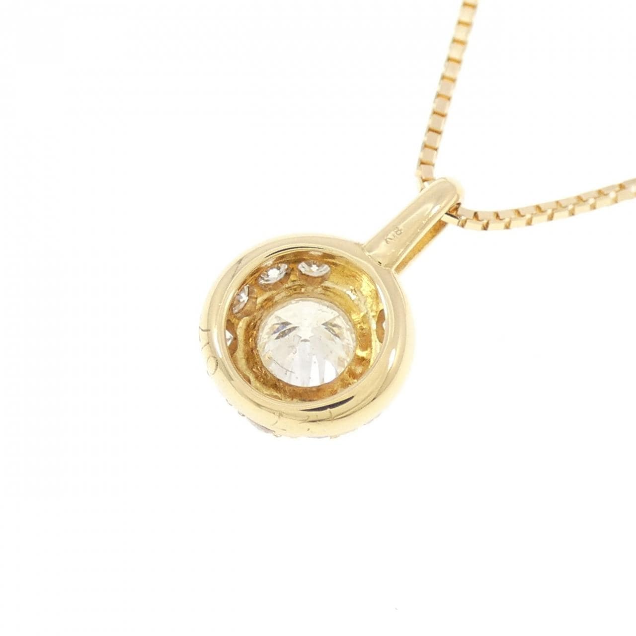 K18YG ダイヤモンド ネックレス 0.27CT