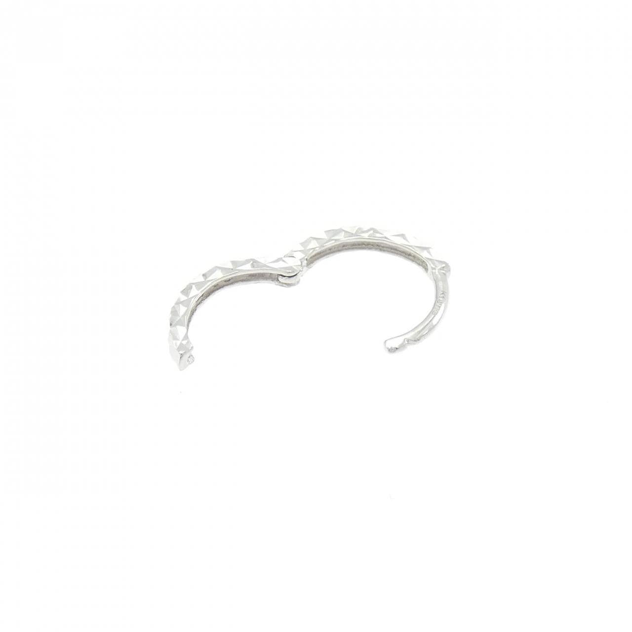 K18WG ピアス 片耳