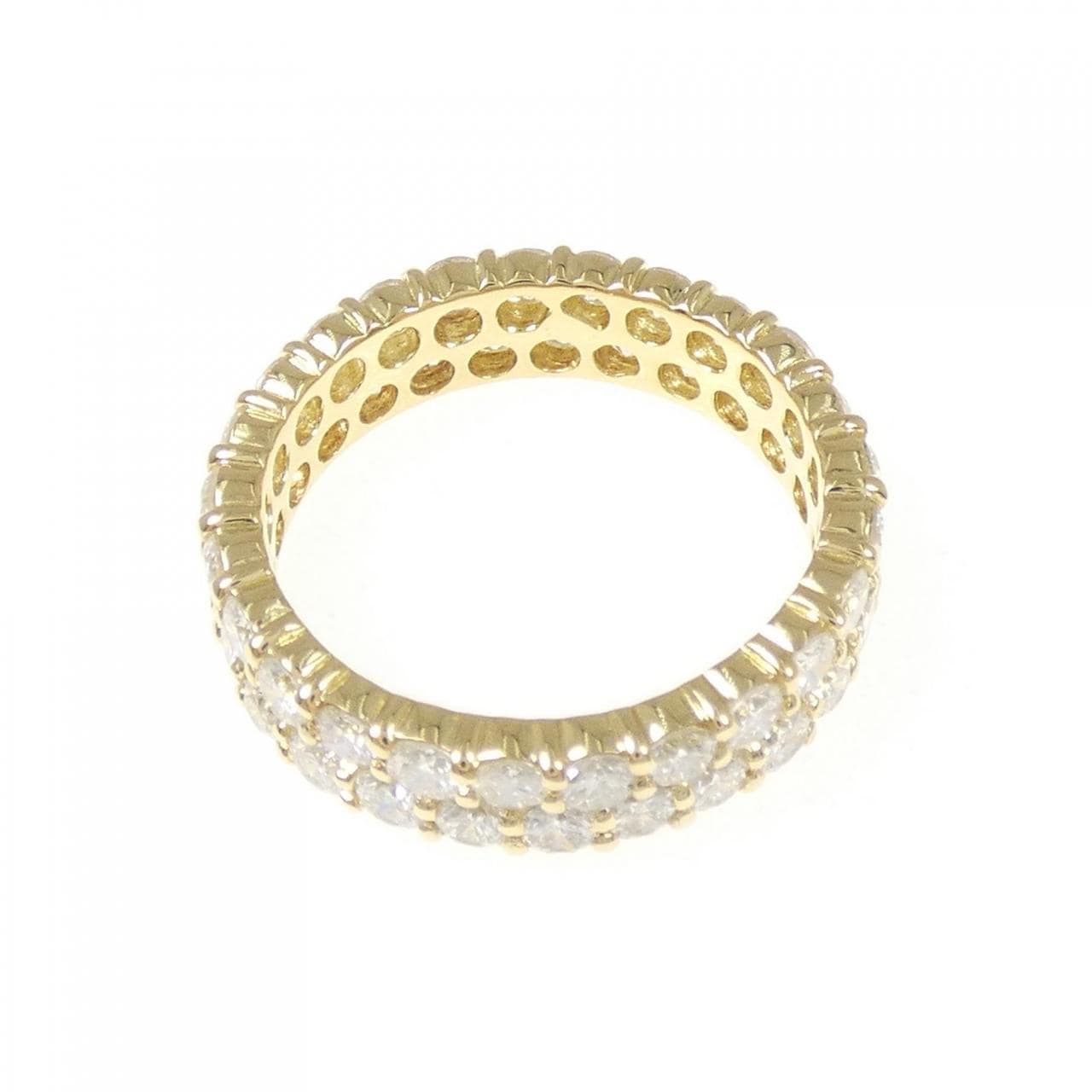 K18YG フルエタニティ ダイヤモンド リング 2.31CT