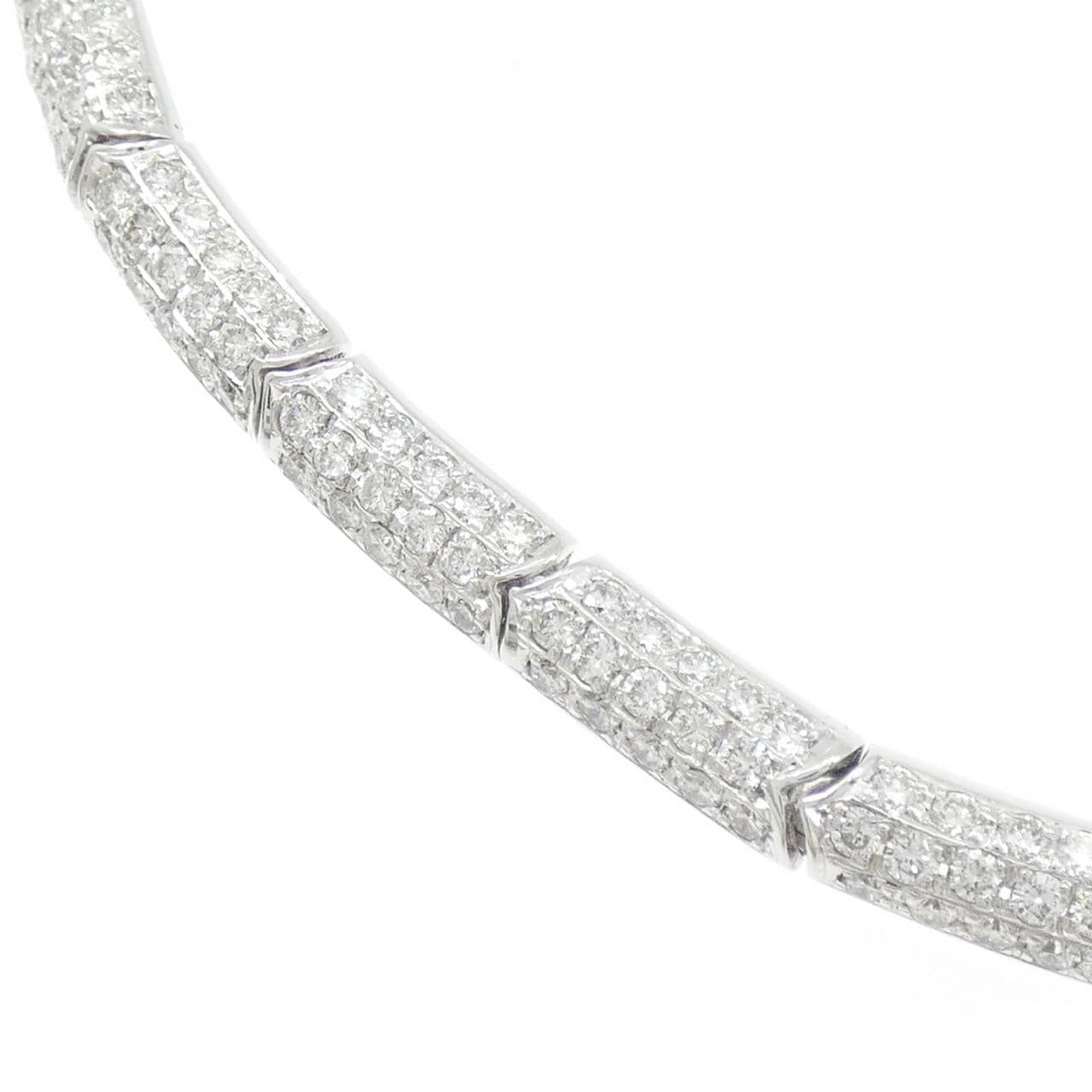 K18WG ダイヤモンド ネックレス 5.56CT