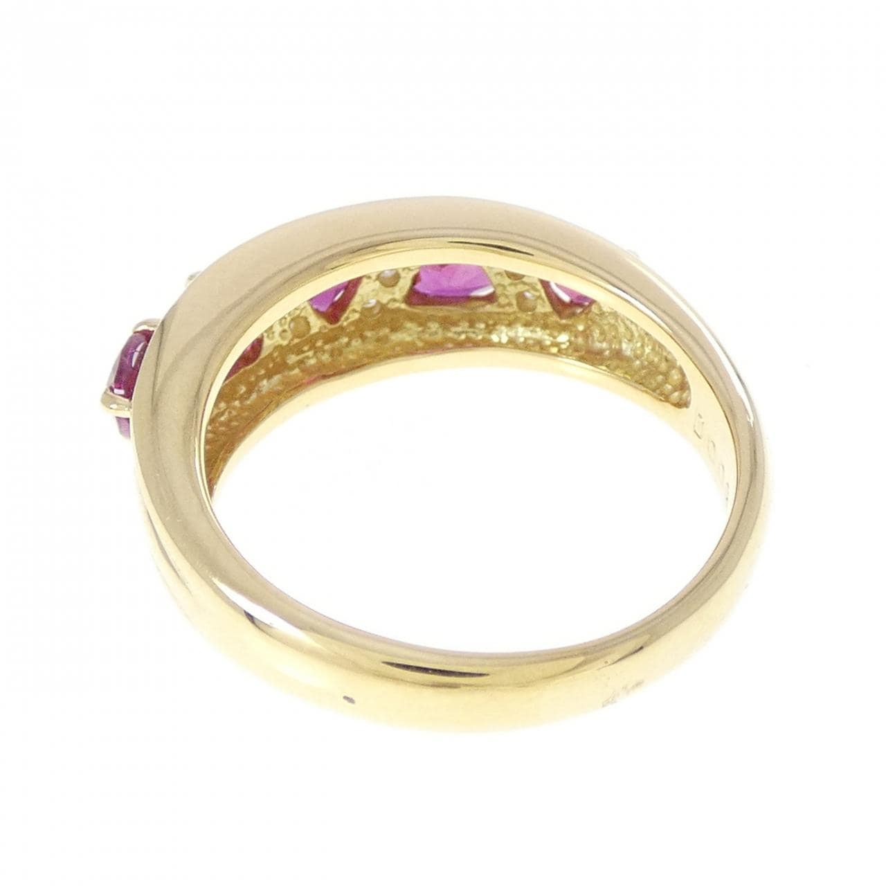 K18YG ルビー リング 1.02CT