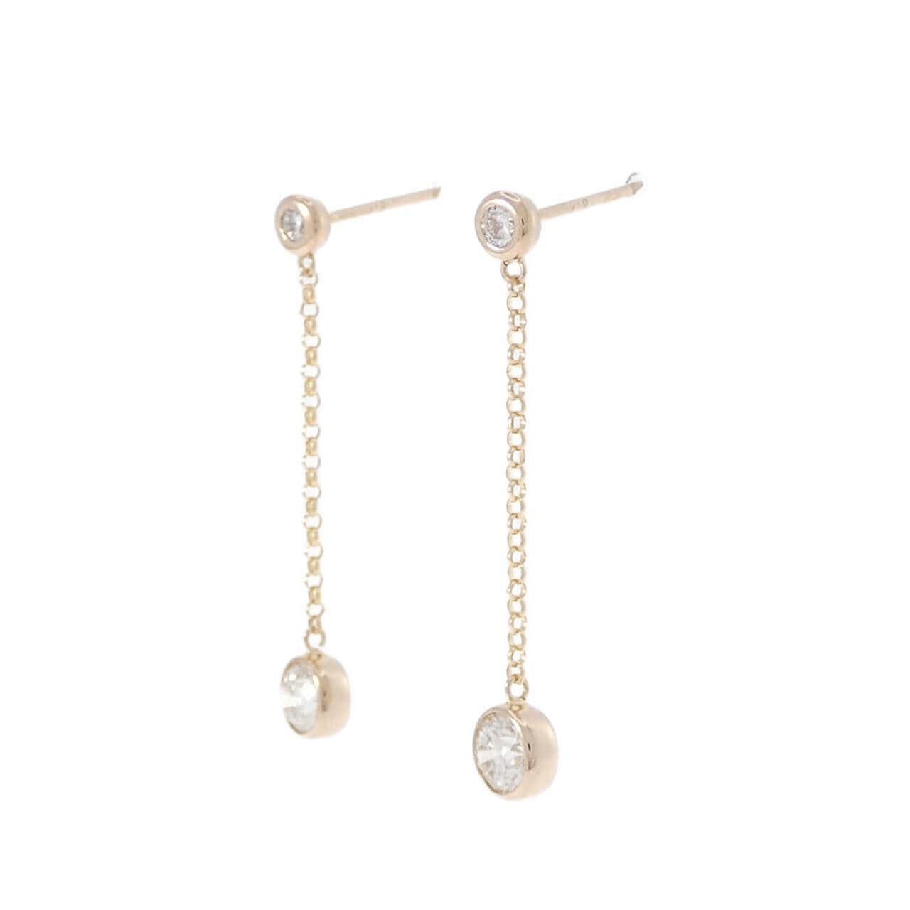 K18PG ダイヤモンド ピアス 0.60CT