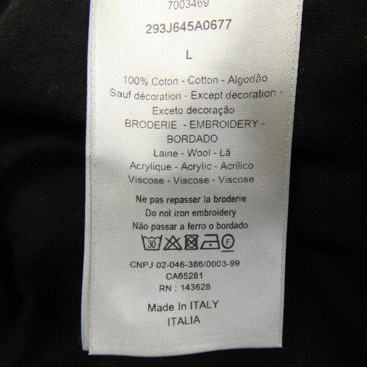 ディオール DIOR ATELIER 293J645A0677 Tシャツ