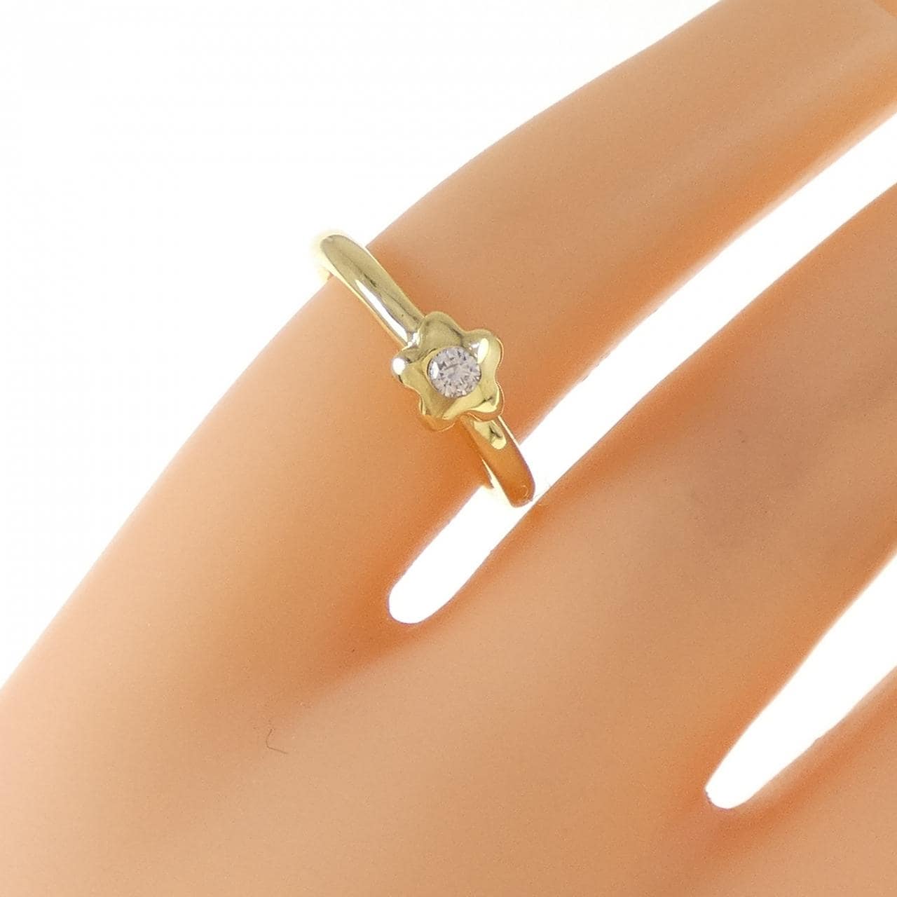 K18YG ダイヤモンド リング 0.05CT