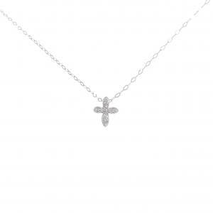 PT クロス ダイヤモンド ネックレス 0.02CT