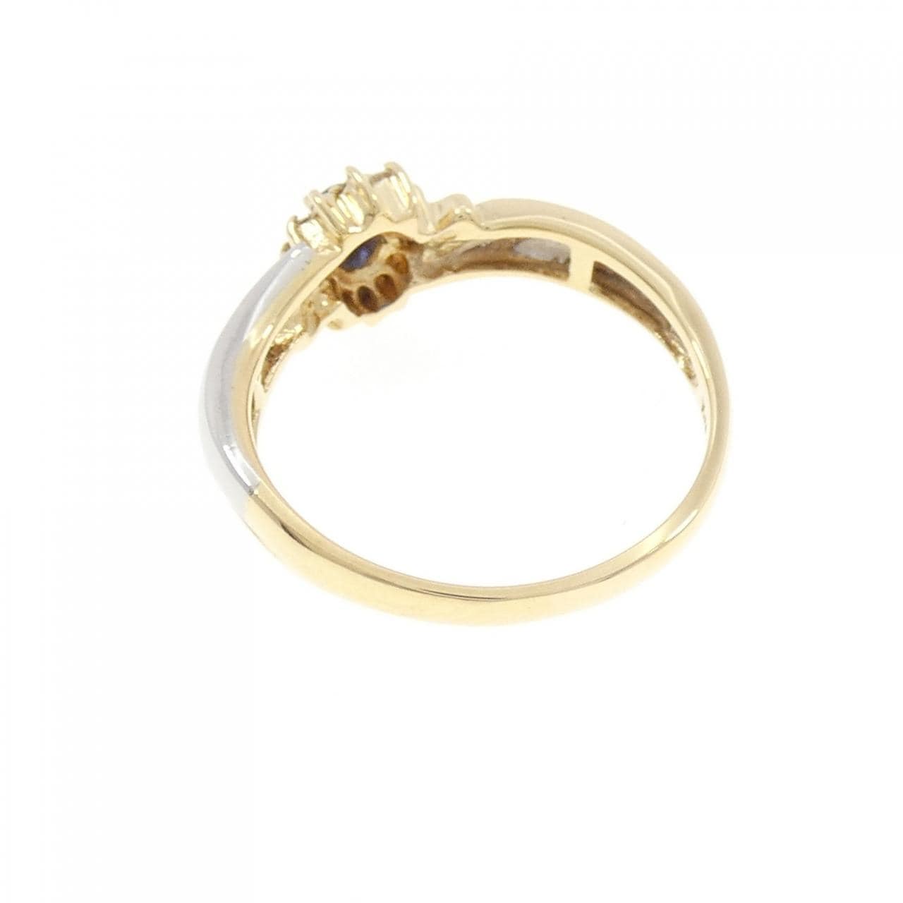 K18YG/PT900 Sapphire Ring 0.19CT