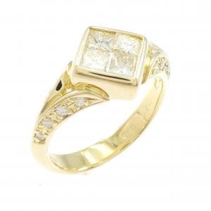 K18YG ダイヤモンド リング 0.70CT