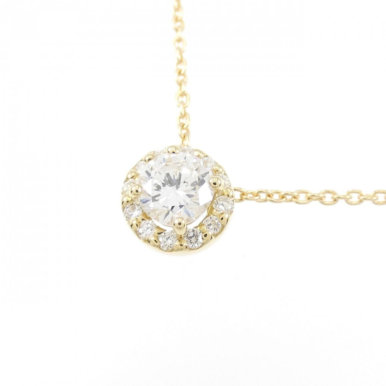 【リメイク】K18YG ダイヤモンド ネックレス 0.234CT F SI2 Good