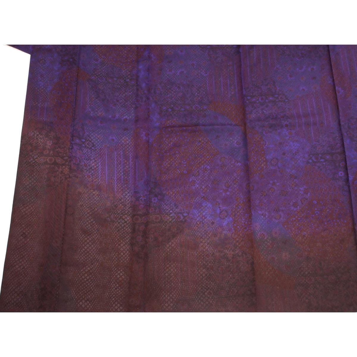 【新品】単衣　紋紗織訪問着　友禅加工ボカシ染