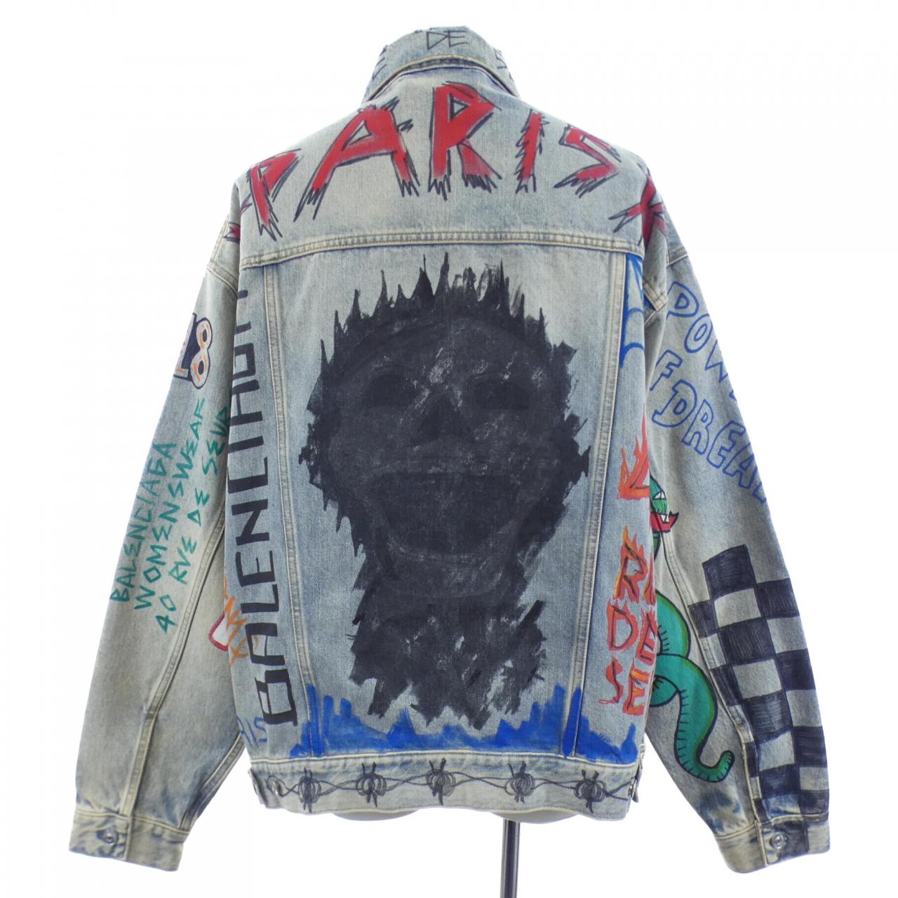 バレンシアガ BALENCIAGA 530723 TXE08 デニムジャケット