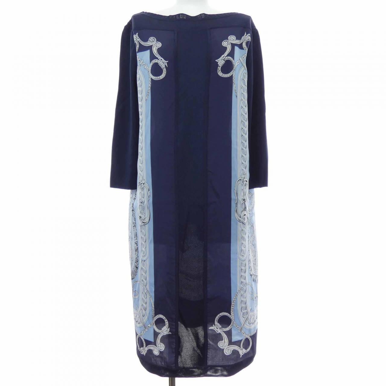 HERMES BRIDE DE COUR REMIX *07-7750 斜纹布 Reine 连衣裙