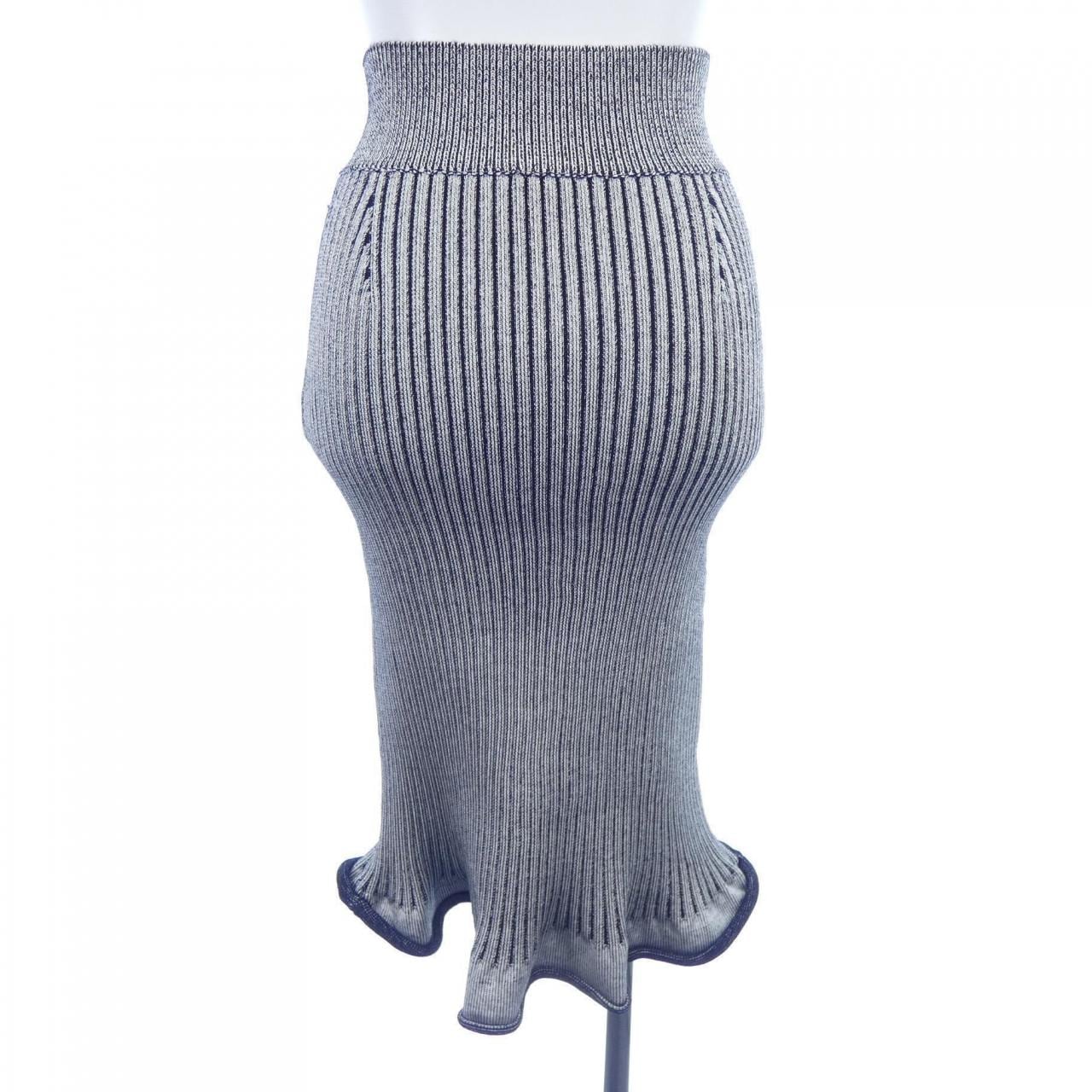 ルイヴィトン LOUIS VUITTON リブドニットトランペットヘム FMKZ98LJ3 スカート