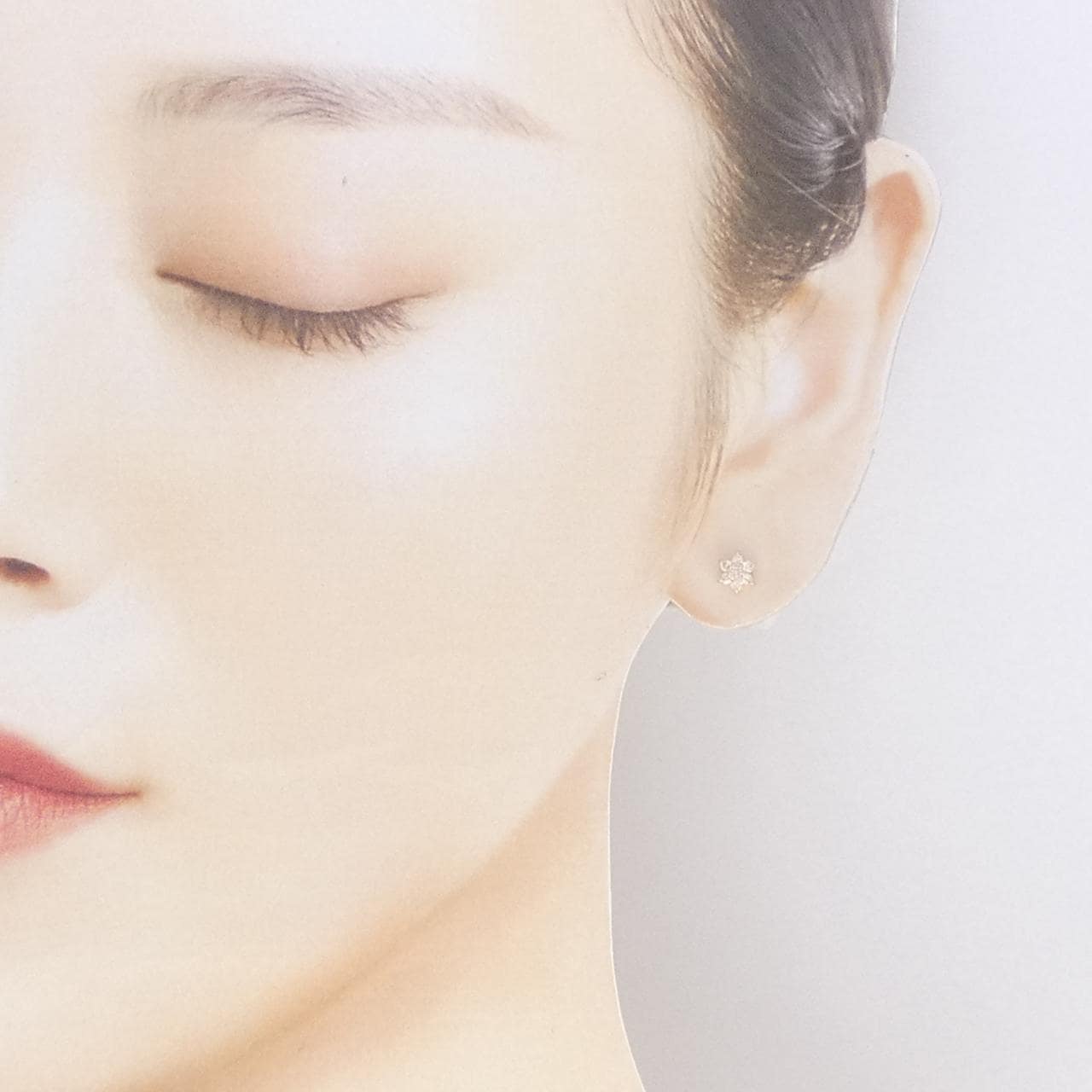 K18PG ダイヤモンド ピアス 0.20CT