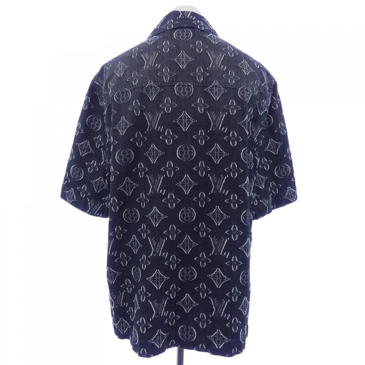 ルイヴィトン LOUIS VUITTON モノグラムショートスリーブシャンブレーシャツ HPS73WARS S／Sシャツ