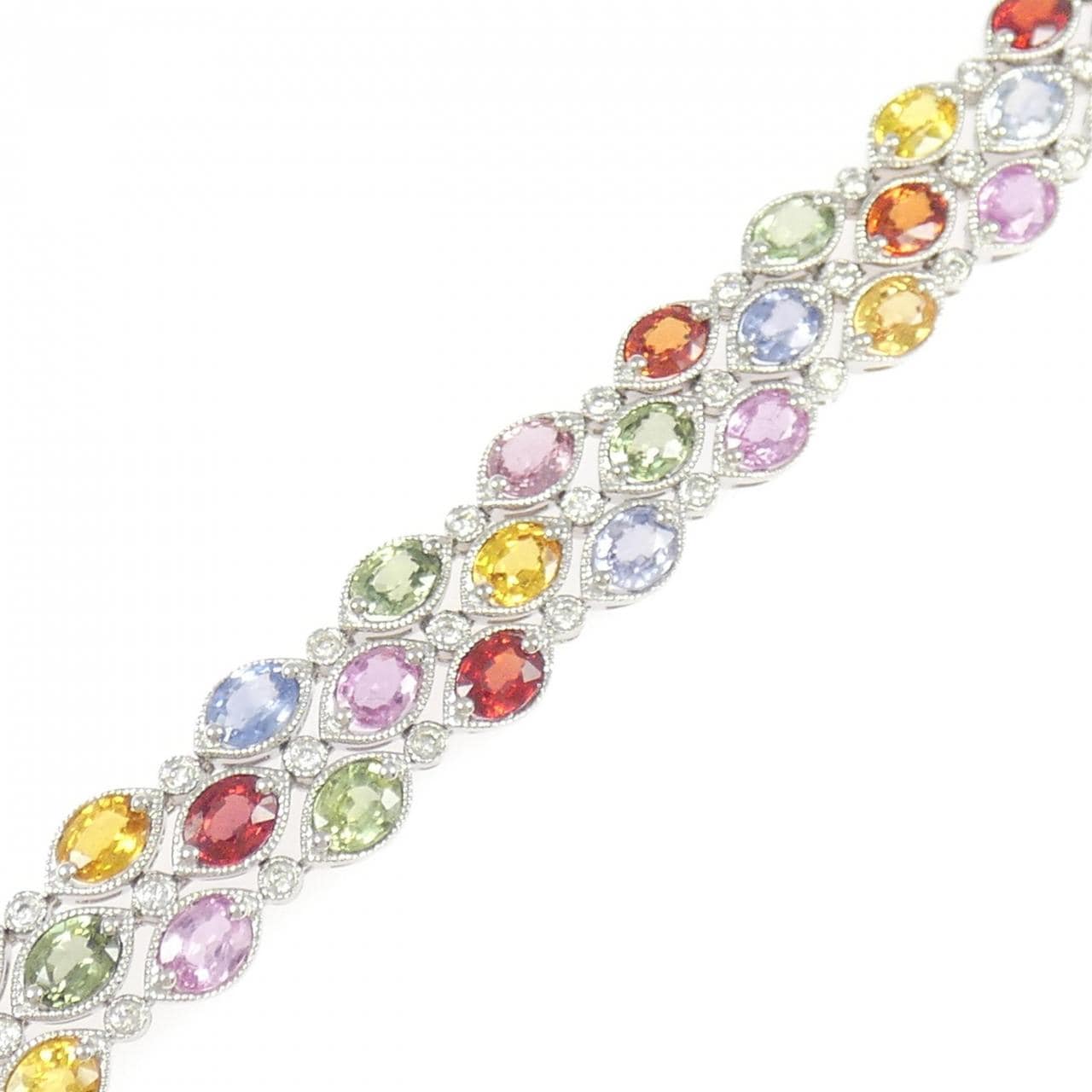 K18WG サファイヤ ブレスレット 23.15CT